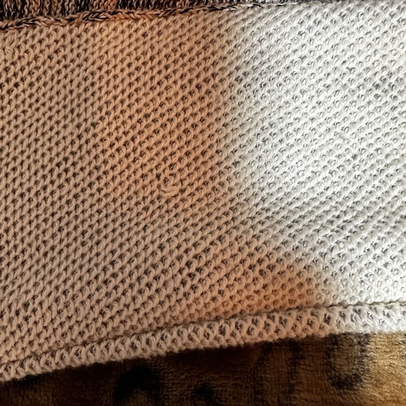 BKE Boutique Mixed Knit Plaid Lined Cardigan Sweater Small - Picture 6 of 11